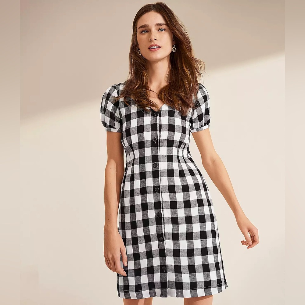 LOFT Gingham Dress